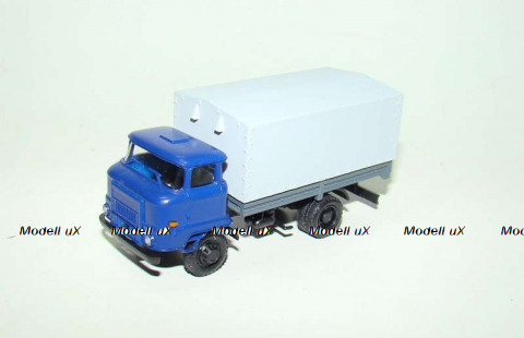IFA L 60 синяя кабина серый тент Гражданский вариант ГДР, КУМ 089 1:87