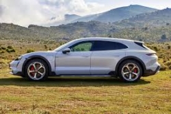 Porsche Taycan 4 S Cross Turismo Ice grey metallic Limited Edition, Minichamps 1:18