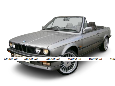 BMW M3 (E30) Cabriolet 1988 Silver, 870020232, Minichamps 1:87