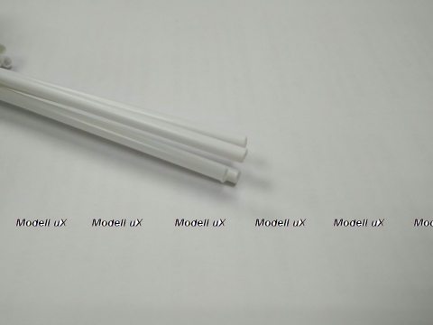 Труба круглая пластиковая 3х250мм цвет белый