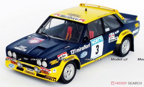Fiat 131 Abarth 1976 1000 Lakes Rally Winner #3 Markku Alen / Ilkka Kivimaki, Trofeu 1:43