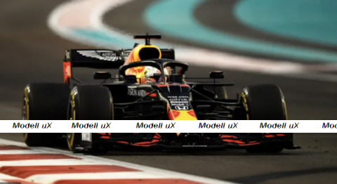 Aston Martin Red Bull Racing RB16 Max Verstappen Vinner Abu Dhabi GP 2020, 110201733, Minichamps 1:18