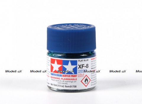 Краска матовая акриловая (Синий), Tamiya XF-8