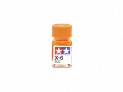 Краска глянцевая эмалевая (Orange gloss), Tamiya X-6