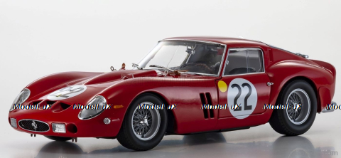 Ferrari 250 GTO #22 3nd place Le Mans 1962, red, KYO8438B0, Kyosho 1:18