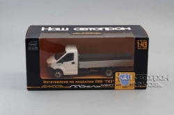 ГАЗель NEXT А21R23 длинный борт белый/серый Н559, НАП 1:43