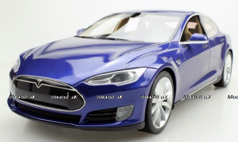 Tesla Model S, 2012, blue, TM12-03C, Top Marques 1:12