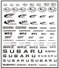 Subaru логотип, металлический, самоклеющийся, ZoomOn 1:24/1:43/1:64