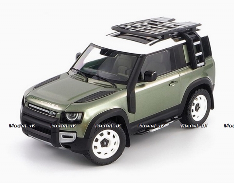 Land Rover Defender 90 with roof pack 2020 - Pangea Green, Almost Real 1:18