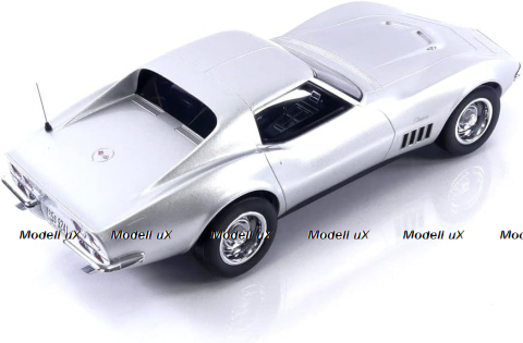 Chevrolet Corvette Coupé (C3) 1969, silver, 189032, Norev 1:18 