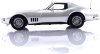 Chevrolet Corvette Coupé (C3) 1969, silver, 189032, Norev 1:18 