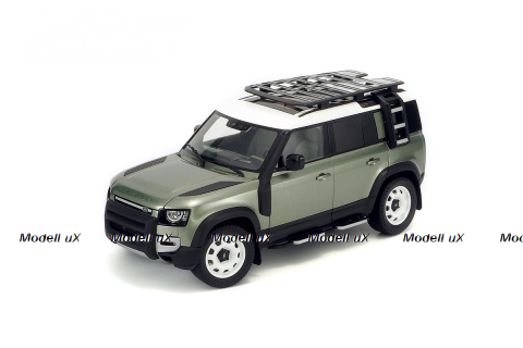 Land Rover Defender 110 With Roof Pack 2020 Pangea Green, Almost Real 1:18