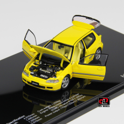 Honda Civic SiR II (EG6), Yellow, LCD43010, LCD 1:43