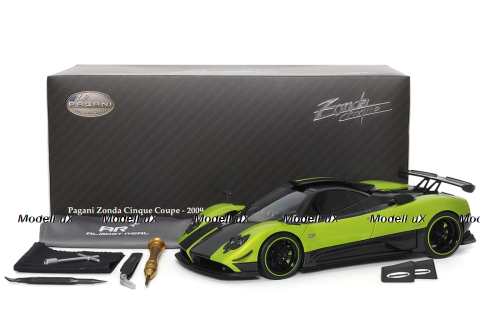 Pagani Zonda Cinque Coupe 2009, Green Metallic, ALM856021, Almost Real 1:18
