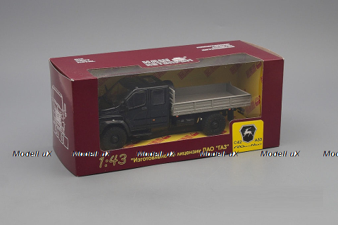 Газон NEXT C42А33 бортовой черный/серый, НАП Н245 1:43