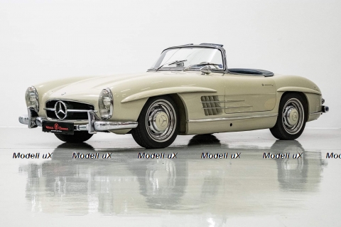 Mercedes 300 SL Roadster W 198 II Sun Yellow, B66040669, Minichamps 1:18