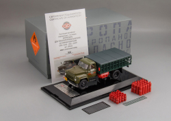 ГАЗ 52-08 Автомобиль для транспортировки баллонов со сжиженным газом СТБ-1 1983 г. (Ташкент), 105243, DiP Models 1:43