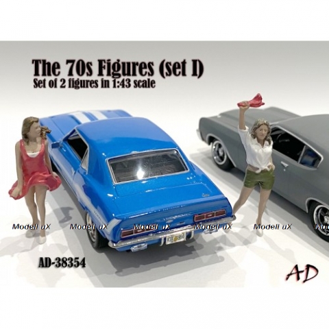 Набор фигурок 70-х №4, AD38354, American Diorama 1:43 