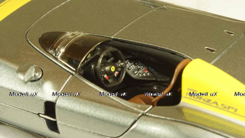 Ferrari Monza SP1 Metallic-Grey/Yellow, Burago 1:24
