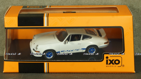 Porsche 911 Carrera RS 2.7 1973 white-blue, IXO, CLC320N 1:43