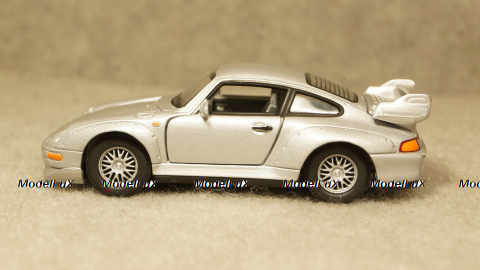 Porsche 911 GT2 silver, Cararama 1:43