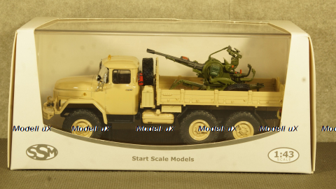 Зил-131 с зенитной установкой, бежевый, TruckTyr 1:43