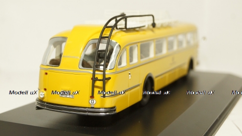 Magirus Deutz O6500 German Federal Post Office yellow, Schuco 1:43