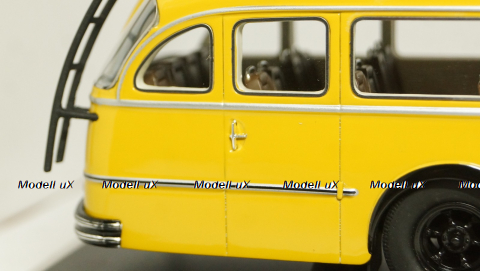 Magirus Deutz O6500 German Federal Post Office yellow, Schuco 1:43