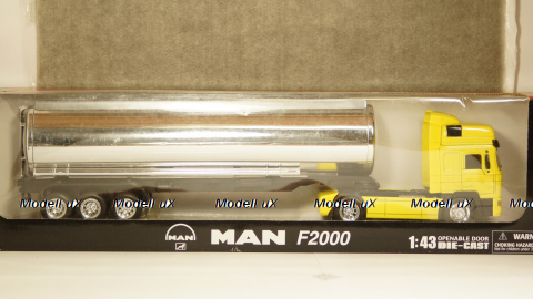 Man F200 yellow/chrome, New Ray 1:43