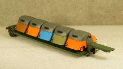 Полуприцеп-автовоз для транспортировки готовой продукции Серпуховский Мотоциклетный Завод 1955г., TruckTyr 1:43