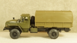 Урал-43206 бортовой с тентом хаки, Элекон 1:43