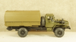 Урал-43206 бортовой с тентом хаки, Элекон 1:43