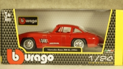 Mercedes 300 SL (W198) Red, 8-22023, Burago 1:24