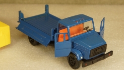 Зил 4331Ф синий/желтый, з-д Вега 1:43