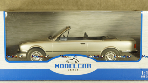 BMW 320i (E30) Convertible Silver 1985, 18152, MCG 1:18