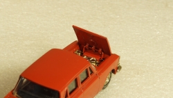Москвич 408 красный Август 1989, Тантал/Радон 1:43 