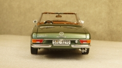 Mercedes 280 SL W113 со сьемным тентом 1966 greenmetallic, Schuco 1:18
