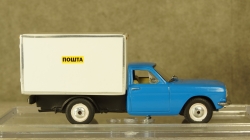 Газ-24 будка, сине/белый, Алник43 1:43