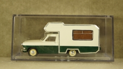 Газ-21 кемпинг, третья серия бело/зеленый, Алник43 1:43