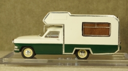 Газ-21 кемпинг, третья серия бело/зеленый, Алник43 1:43