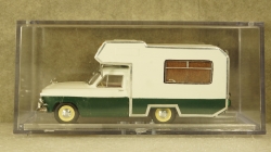 Газ-21 кемпинг, первая серия бело/зеленый, Алник43 1:43
