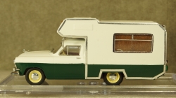 Газ-21 кемпинг, первая серия бело/зеленый, Алник43 1:43