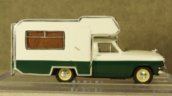 Газ-21 кемпинг, первая серия бело/зеленый, Алник43 1:43