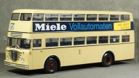 Bussing D2U double decker Miele 1958 beige, Minichamps 1:43