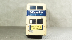 Bussing D2U double decker Miele 1958 beige, Minichamps 1:43