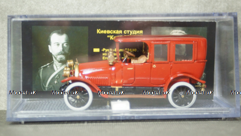 Руссо-Балт C 24-40 из штаба генерала А.А. Брусилова красный, Студия Колесо 1:43