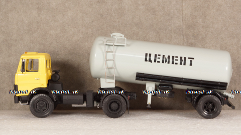 МАЗ 5337 1978г. с п/прицепом цементовоз ТЦ-15 , Viko models 1:43
