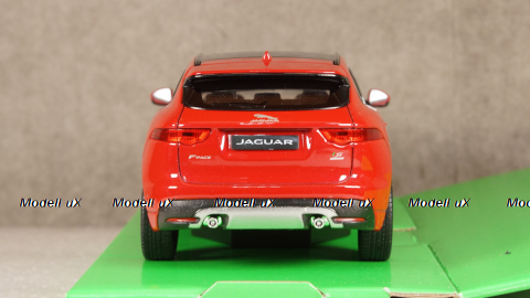 Jaguar F-Pace metallic-red without showcase, 24070, Welly 1:24