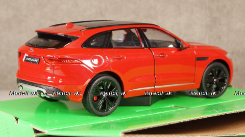 Jaguar F-Pace metallic-red without showcase, 24070, Welly 1:24