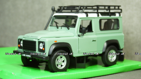 Land Rover Defender зеленый/белый, Welly 1:24
